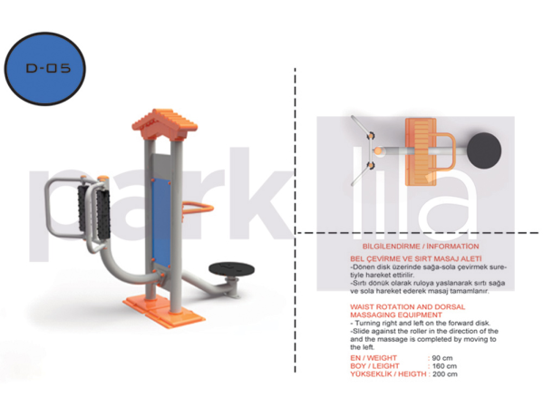 D-05 BEL ÇEVİRME SIRT MASAJ