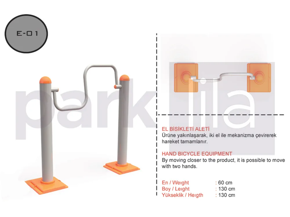 E-01 El Bisikleti Aleti (Engelli Fitness)