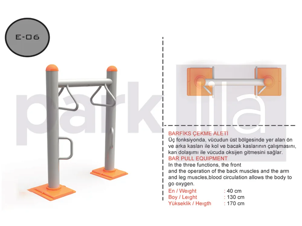 E-06 Barfiks Çekme Aleti (Engelli Fitness)