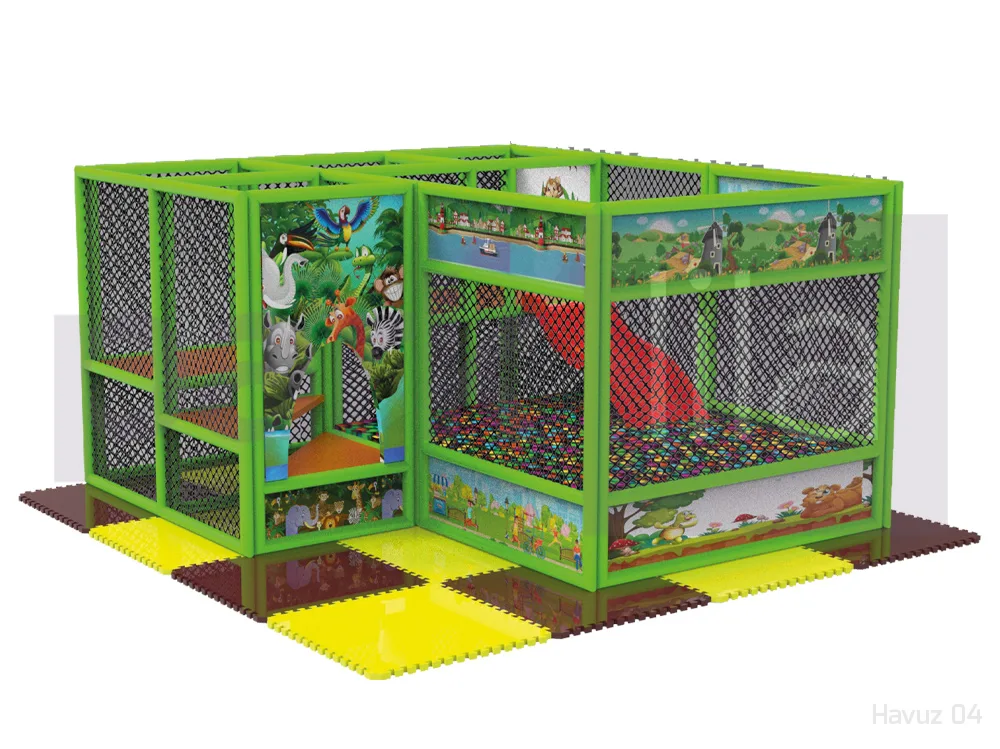Havuz 03 Orman Temalı, Kaydıraklı Top Havuzu