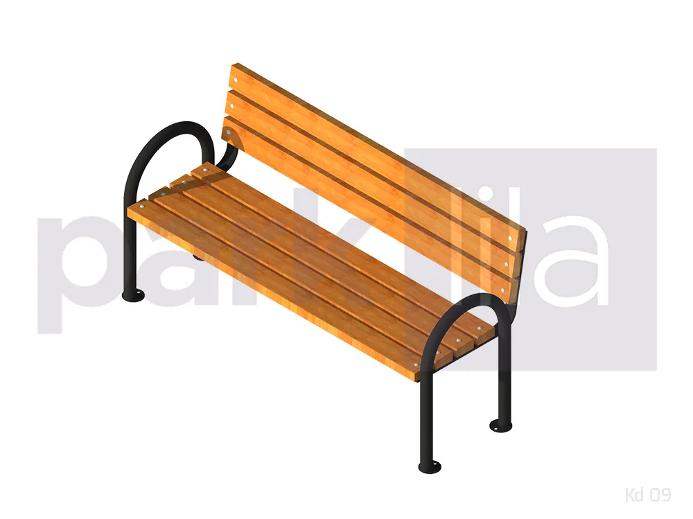 KD-09 Büküm Ayaklı Park Bankı