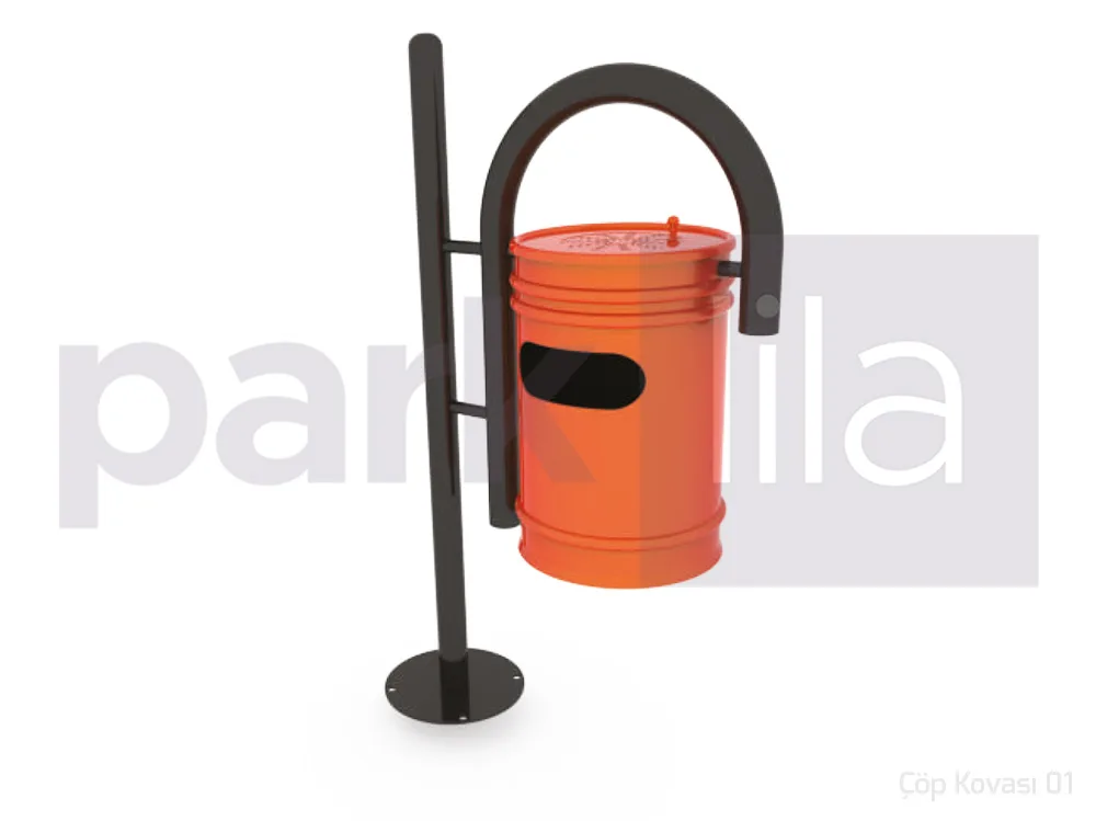 KD-13 Tek Direkli Askılı Çöp Kovası