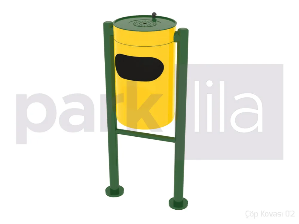 KD-14 Çift Ayaklı Çöp Kovası