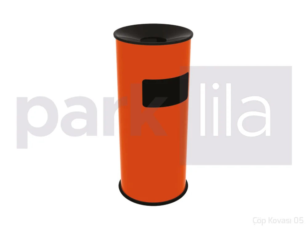 KD-17 Silindir Kapaklı Çöp Kovası
