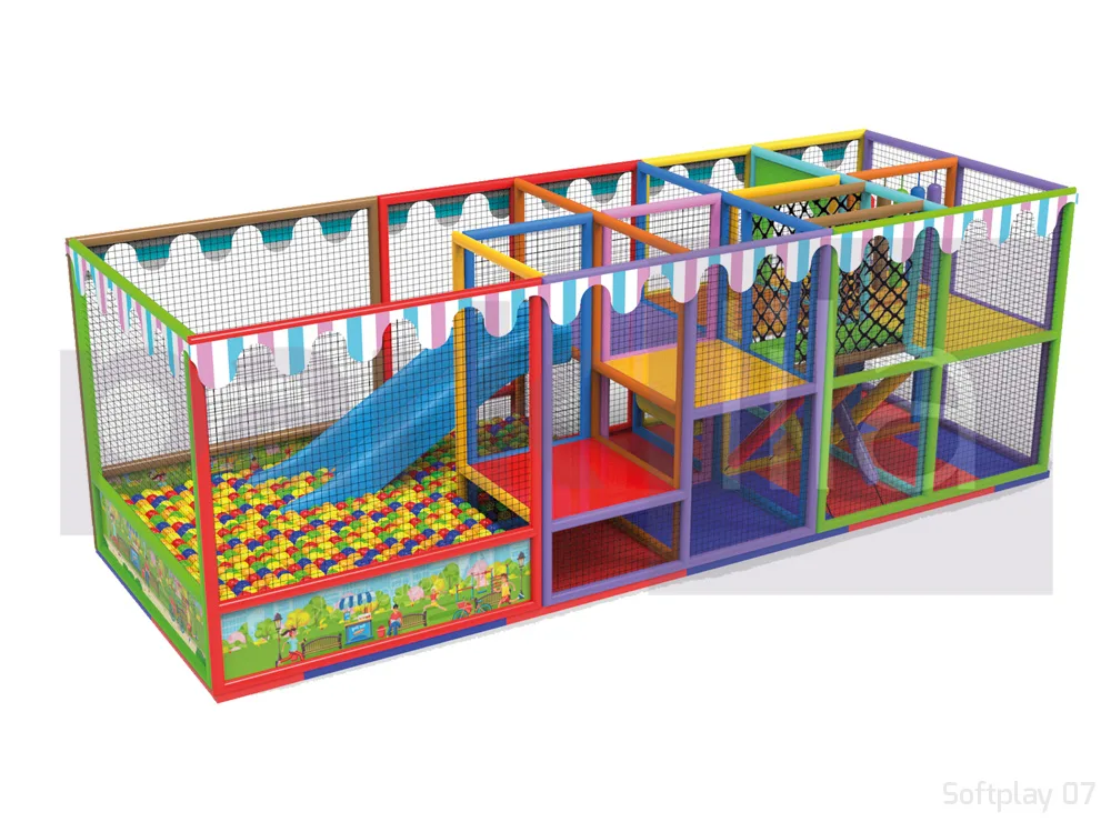 Softplay 07 Kaydıraklı, Top Havuzlu İki Katlı