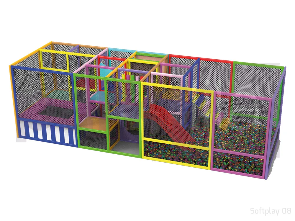 Softplay 08 Trambolinli, Kaydıraklı Labirent