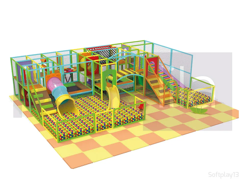 Softplay 13 Tüp Kaydıraklı Büyük Oyun Alanı